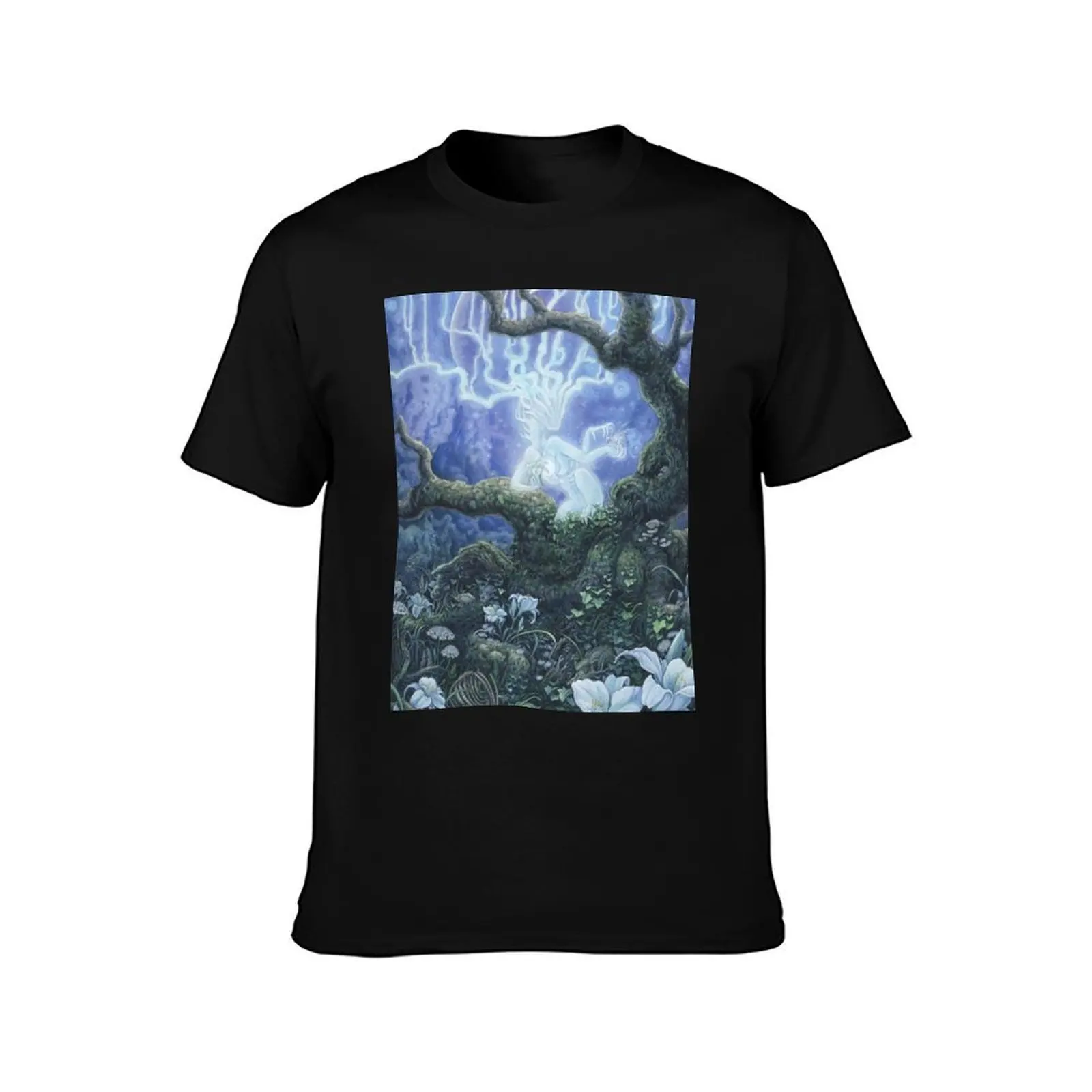 Reanimation T-Shirt, Summer Casual Cotton Tee, Oversized Streetwear Tops, Vintage Graphic Print, Loose Fit Short Sleeve