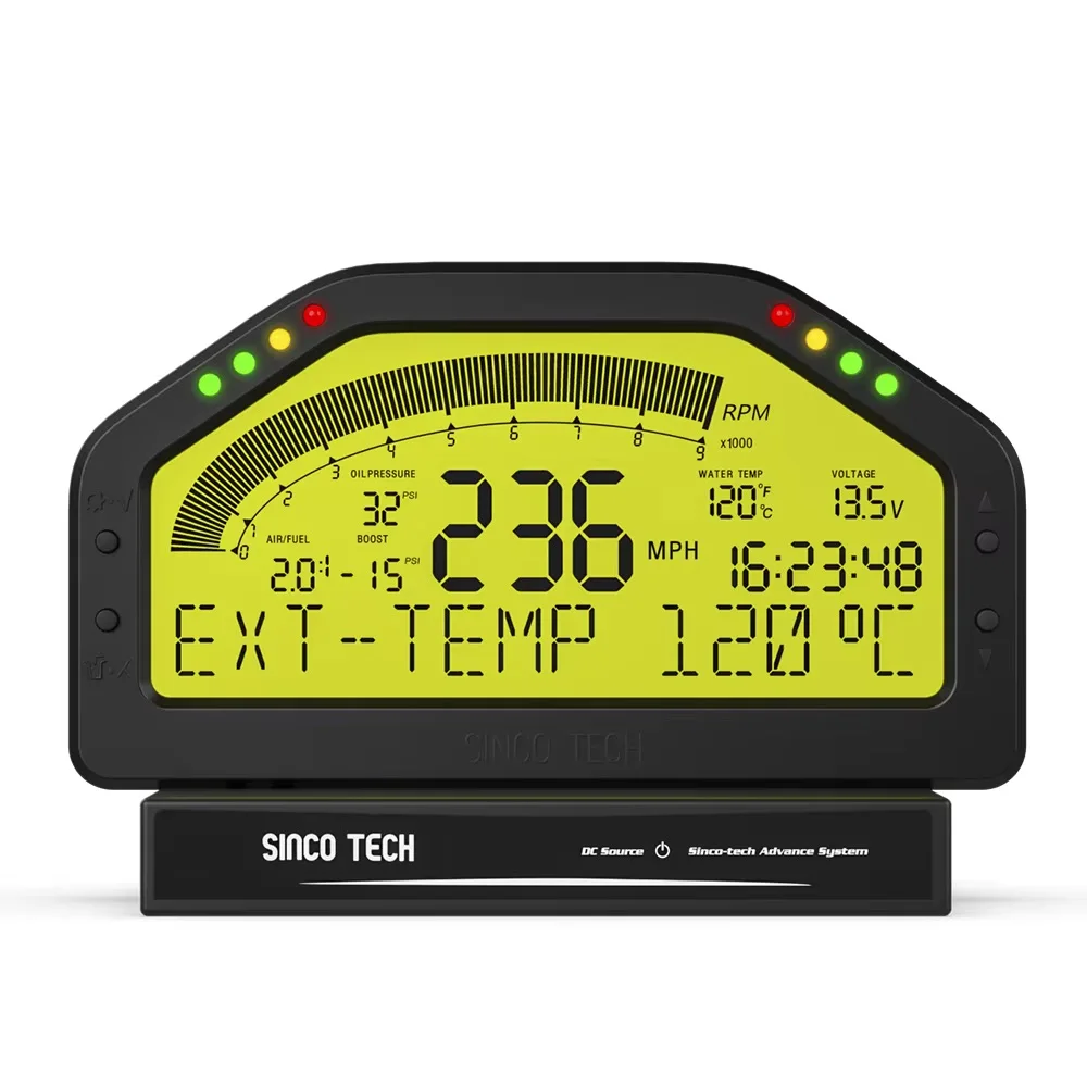 

DO904 Car Tacho Dashboard Meter Sensor KIT Race Gauge Display Sensor KIT Bluetooth-compatible LCD Screen