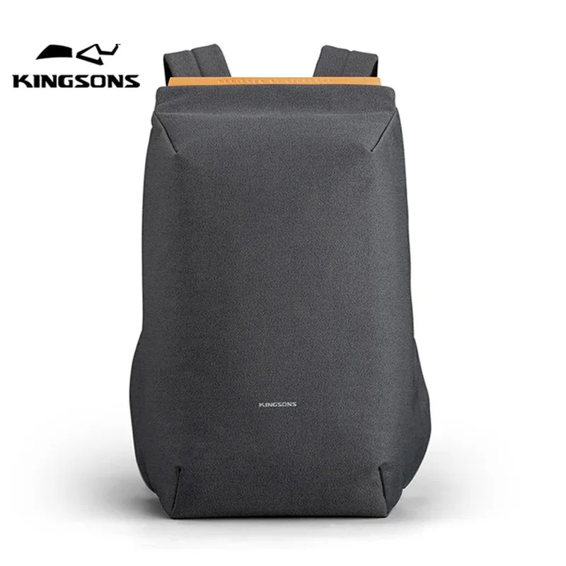 Kingsons 2024 New USB Charging Notebook Backpack 15.6 inch Laptop Computer Bag Men Anti-theft Waterproof School Bags for Boys