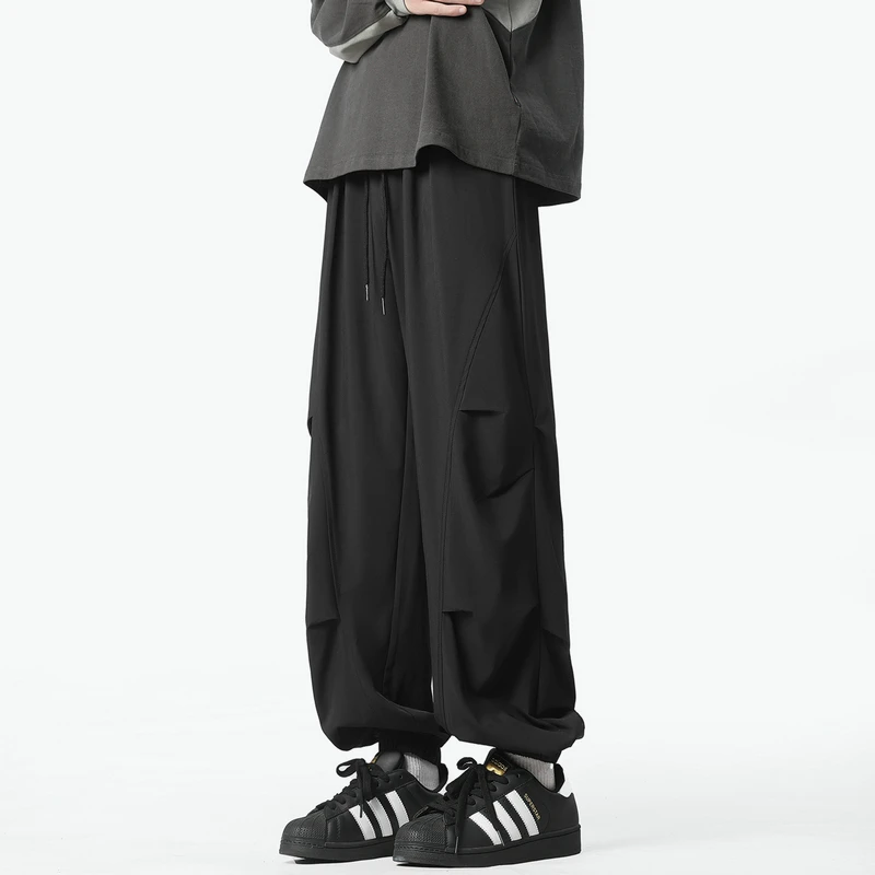 2024 Streetwear Hip hop Joggers Pants Men Loose Harem Pants Ankle Length Trousers Sport Casual Sweatpants White Techwear M-2XL