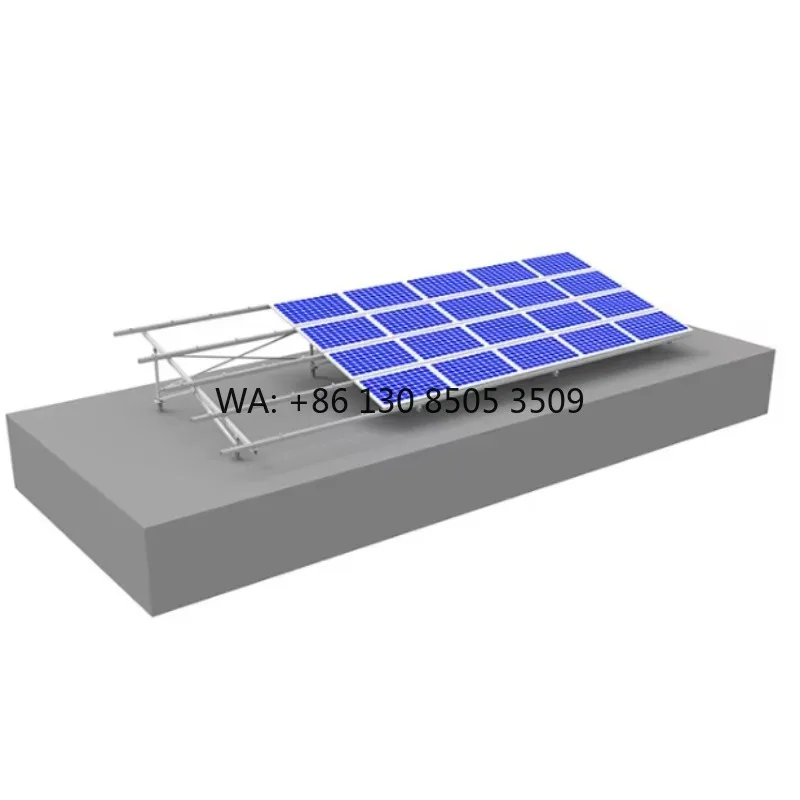 CE & ISO 9001 Certified Aluminum Gutter Mounted Solar PV Mounting System for Concrete Flat Roofs