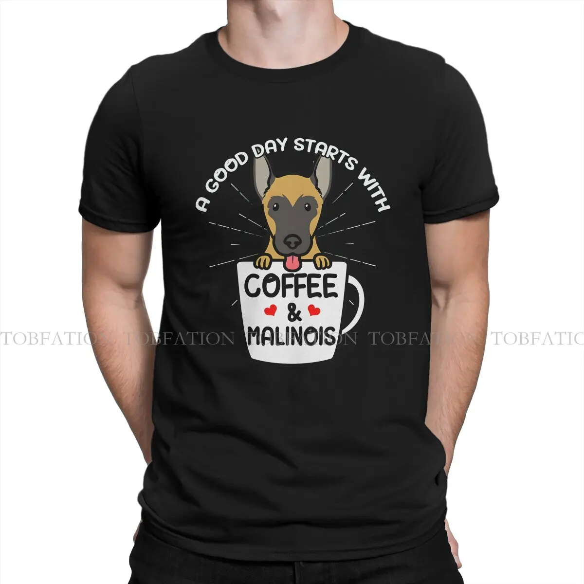 Belgian Malinois Malinois Dog Belgian Shepherd Belgian Sheepdog T Shirt Men\'s Tees Summer 100% Cotton Clothing O-Neck TShirt