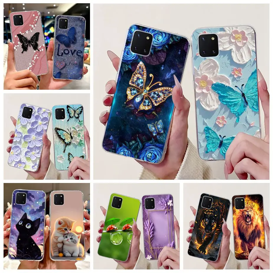 Für Samsung Galaxy Note 10 Lite Fall SM-N770F Stilvolle Gemalt Abdeckung Silikon Fall Für Samsung S10 Lite SM-G770F Soft Shell Coque