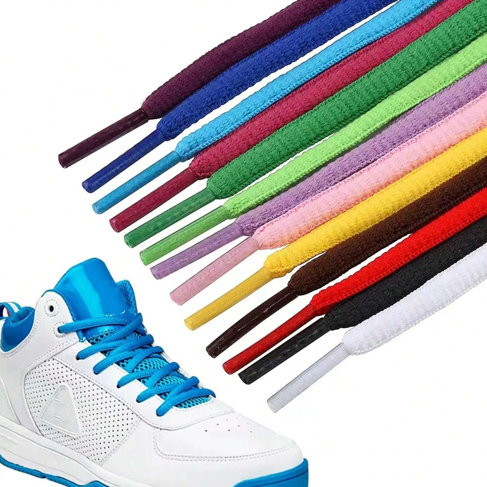 1 Pair/1 Pair of Semi-Circular Shoelaces for Sneakers, Classic Non-Elastic Colorful Shoelaces, Suitable for Various Colors of Sneakers/Canvas Shoes/Running Shoes/Boots/Hiking Shoes/Leather Shoes, Available for Both Women and Men, 120cm (about 47.2in)