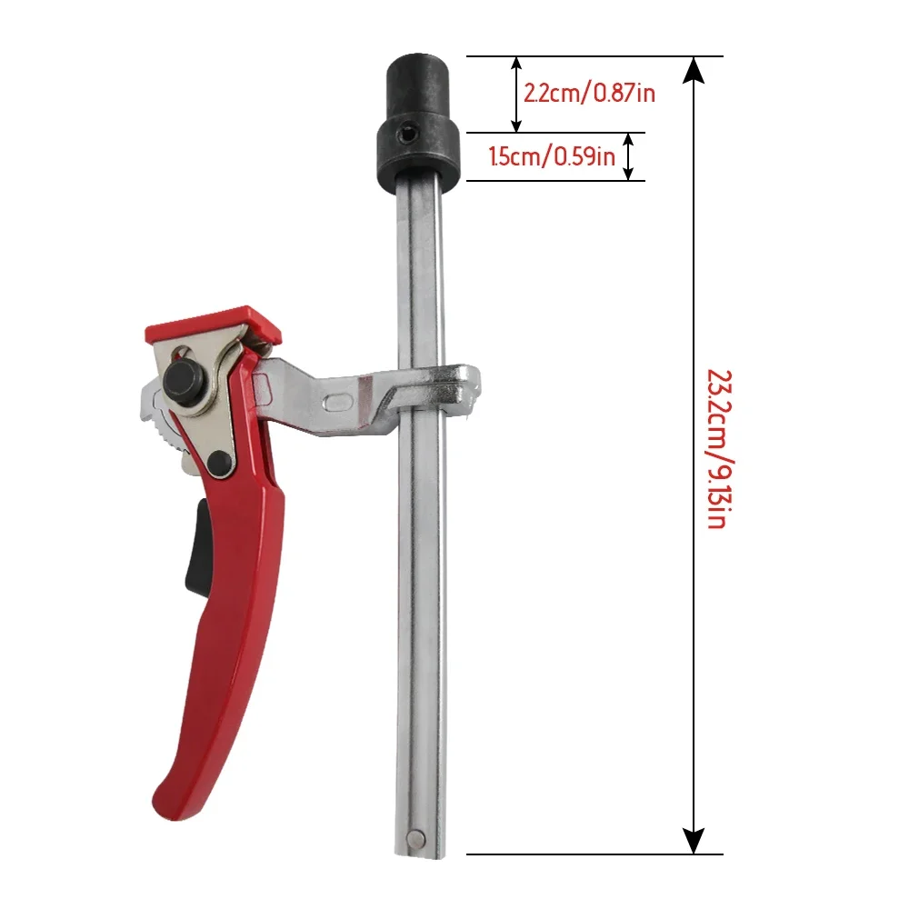 2pc 19/20MM Woodworking Hold Down Clamp Hole Tool Ratc Ratcheting Table Clamp  Machinery Accessories Desktop Quick Press