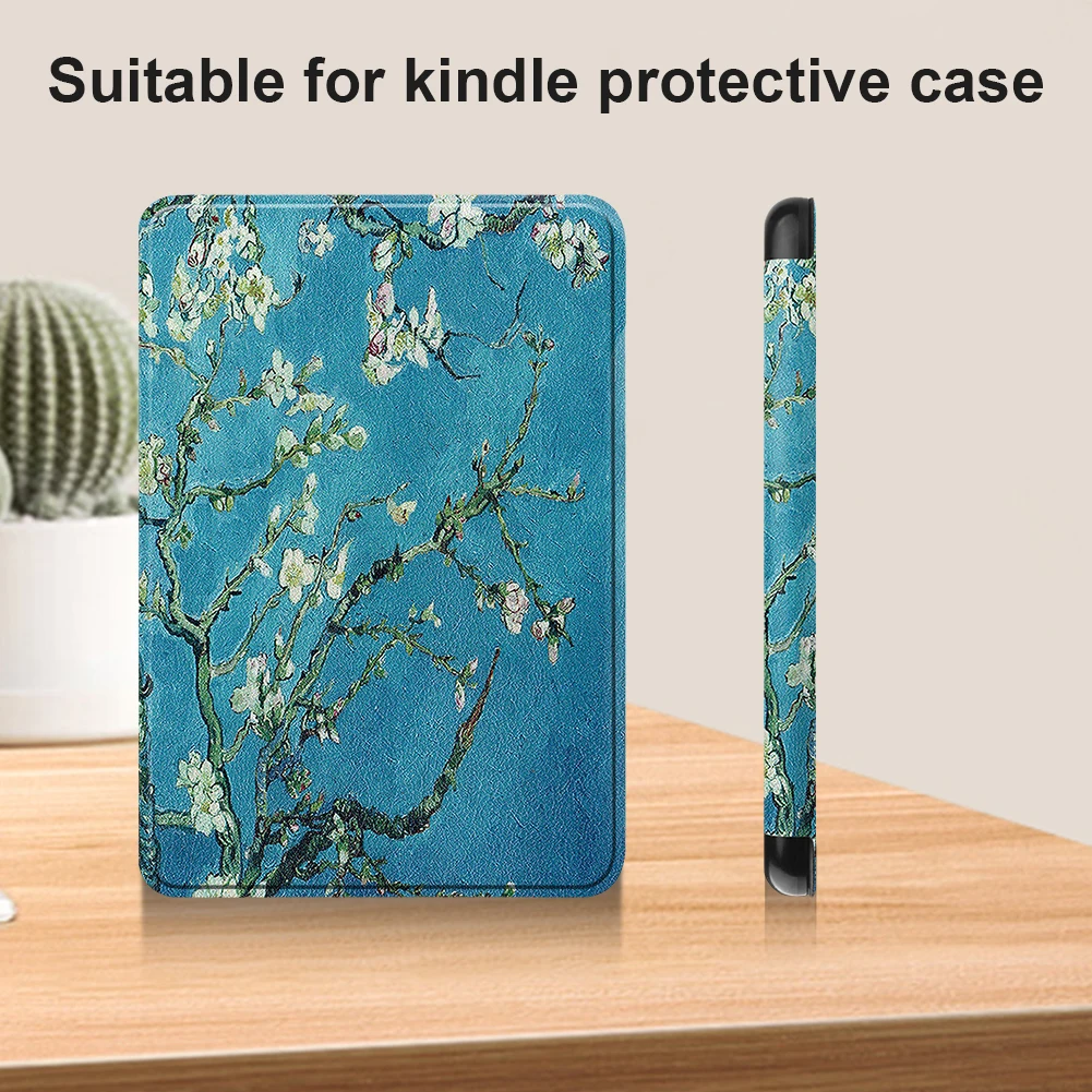 Capa de couro pu capa de couro com desligamento automático ultra fino capa inteligente de couro para kindle colorsoft assinatura edição 7 polegadas