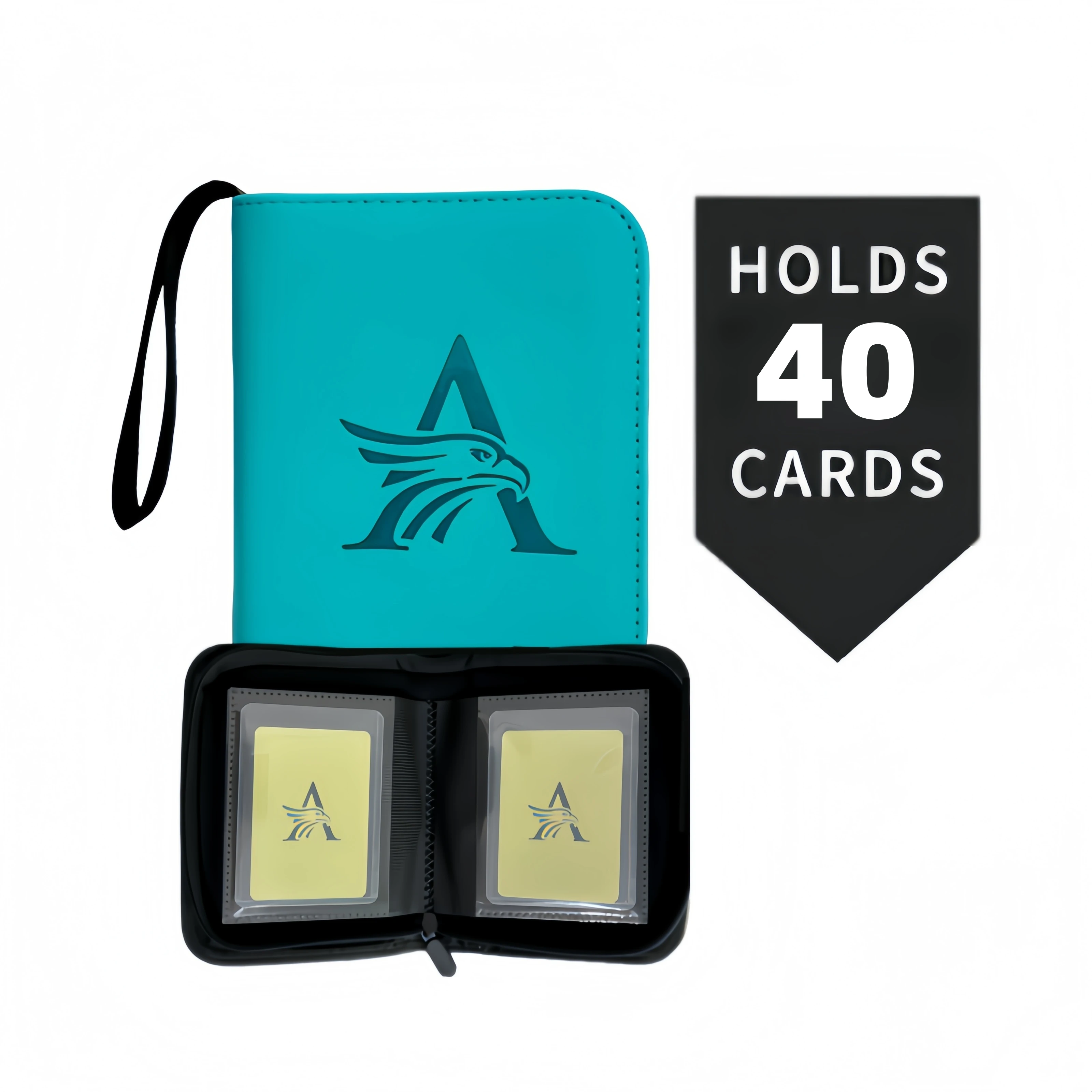 Top Loader Binder, 1 Tasche für 40 Karten im Format 3"x4", seitlich befüllbares kleines Album, für MTG, TCG, Pokémon, Sammel- und Sportkarten – Detail 10