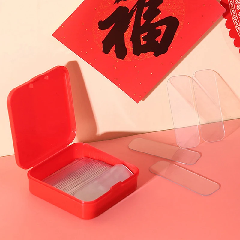 60 Stk/doos Dubbele Side Sticker Transparante Non-marking Universal Adhesive Stickers