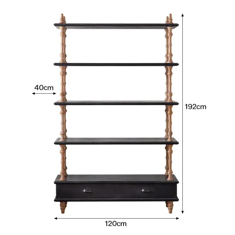 Retro Home Bogu Rack Solid Wood Shelf Homestay Winery Multi-layer Shelf