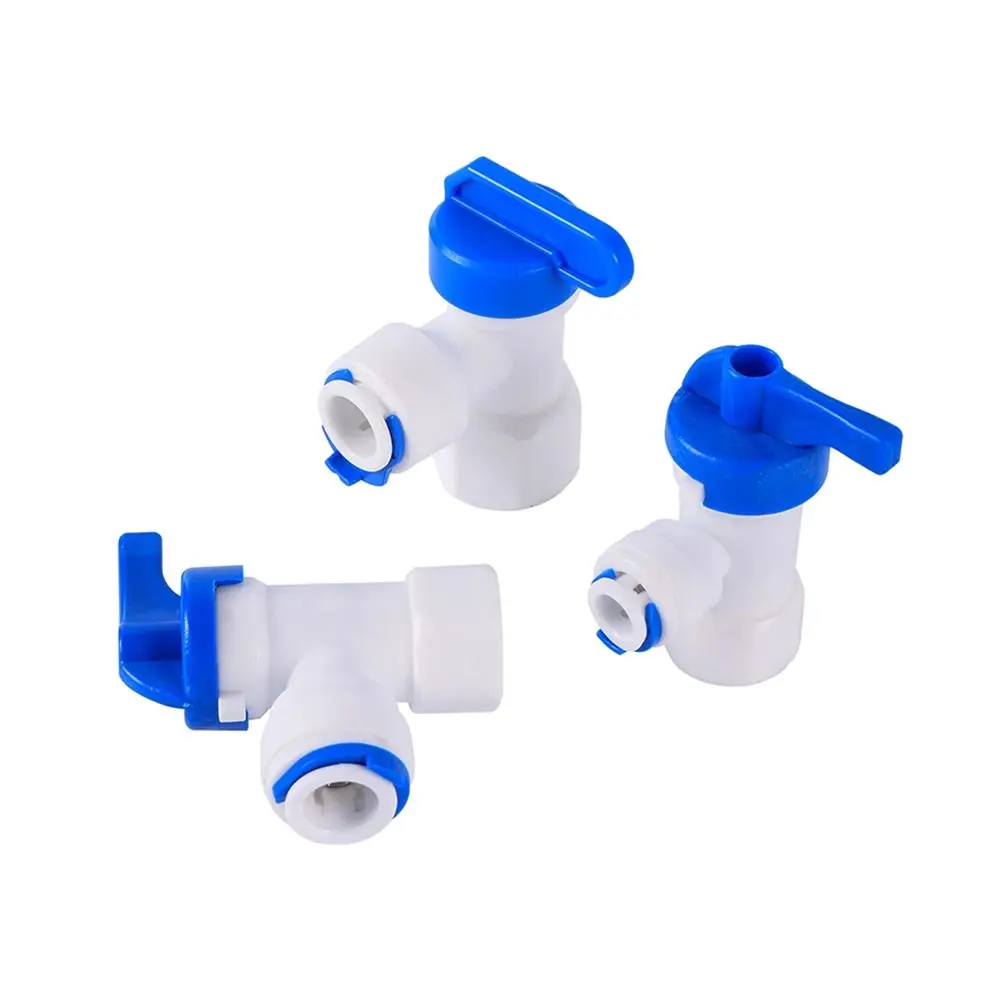 1Pcs Water Straight Plastic Ball Valve 1/4