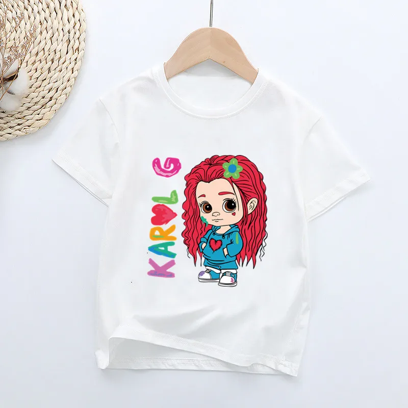 Manana Sera Bonito Karol G Bichota Print Kids T shirt Fashion Baby Girls Summer Boys Clothes Children Short Sleeve T-shirts