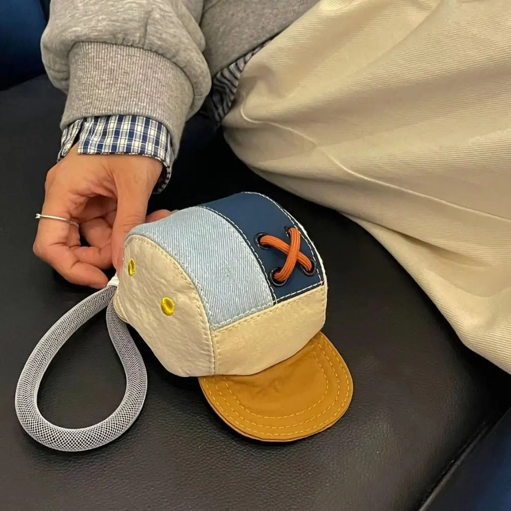 Lightweight Mini Cap-Shaped Carry Bag Soft Exterior Compact Portable Wrist Pouch Easy To Clean Wrist Design Daily Storage Pouch
