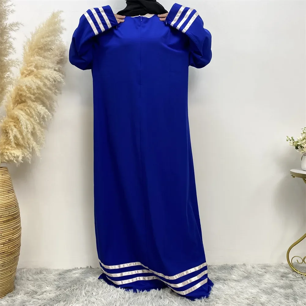 Abaya informal holgada para mujer, caftán musulmán de gran tamaño, vestido musulmán para Festival de moda, Abayas de Dubái