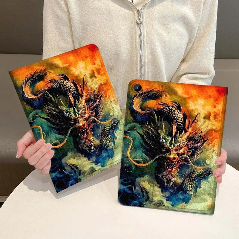 

Retro Anime Dragon Cool Tablet Case For Samsung Galaxy Tab S7 S8 S9 S10 FE Plus Lite 11 12.4 13.1 Inch