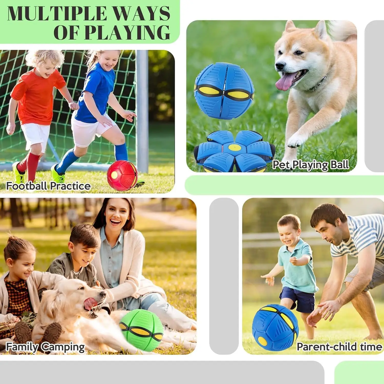 Flying Saucer Bouncing Ball Is A Durable Elastic Fun Dog Pet Toy Suitable for Outdoor Activities Exercise Parent Children Toy image 6