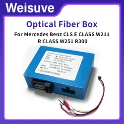 Car Stereo Radio Optical Fiber Decoder Box for Mercedes Benz CLS E CLASS W211 W219 R CLASS S E SL ML W251 R300