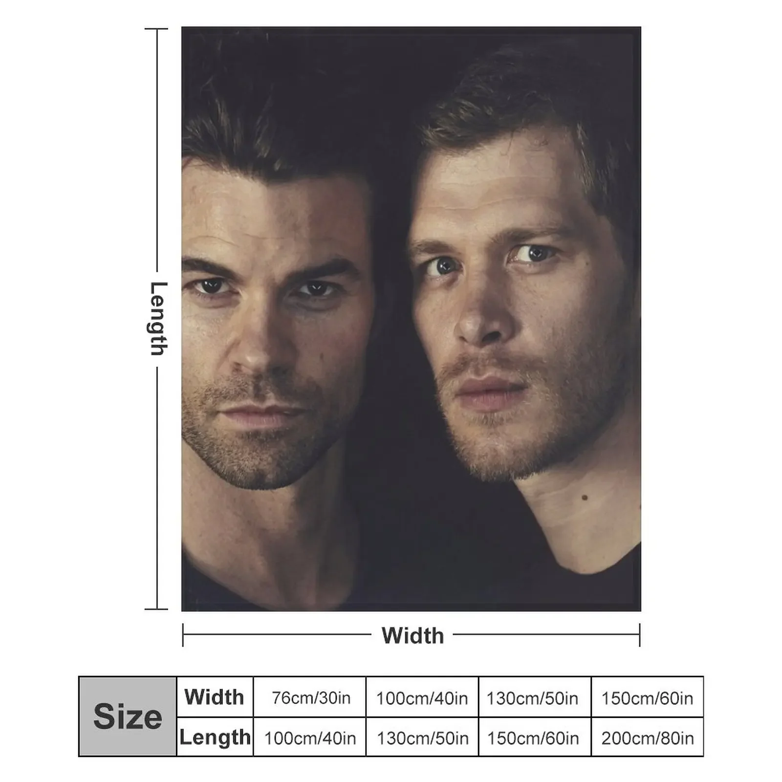 elijah and klaus Throw Blanket Tourist For Decorative Sofa blankets ands Kid'S Blankets