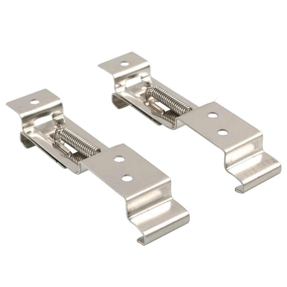 2Pcs Trailer Vehicle License Plate Clips Holders Stainless Steel Spring Loaded Bracket Number Universal Trailer Truck Accessorie