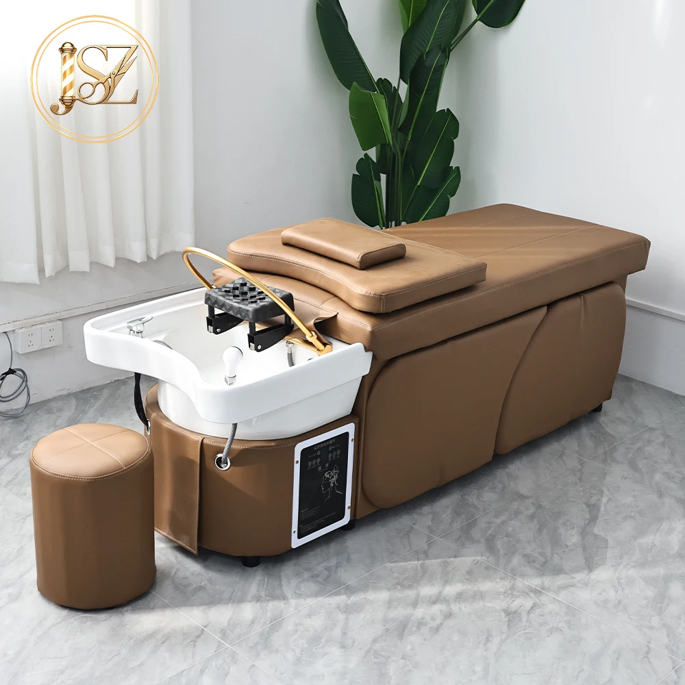 Thai Shampoo Bed Head Spa Water Circulation Constant Temperature Scalp Steam Phototherapy For Salon