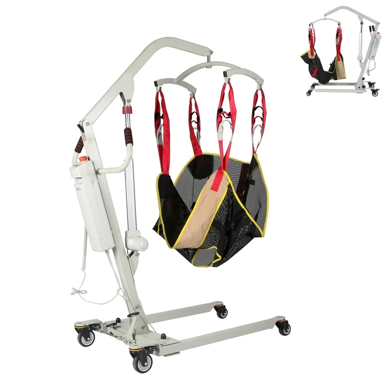 

Home Portable Assist Elderly Electric Transfer Devices 120kg Patient Storage Type Lifter Hoist With Slings