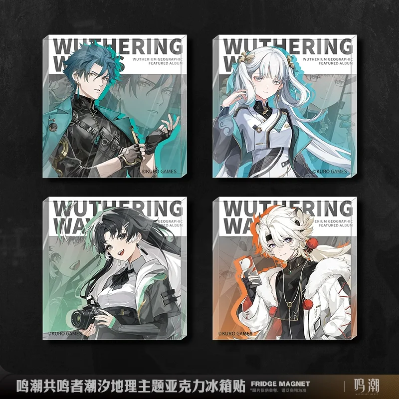 Sunsyea Wuthering Waves Official Merch Original Authentic CXDL Theme Badge Cards Set Acrylic Stand Desktop Ornament