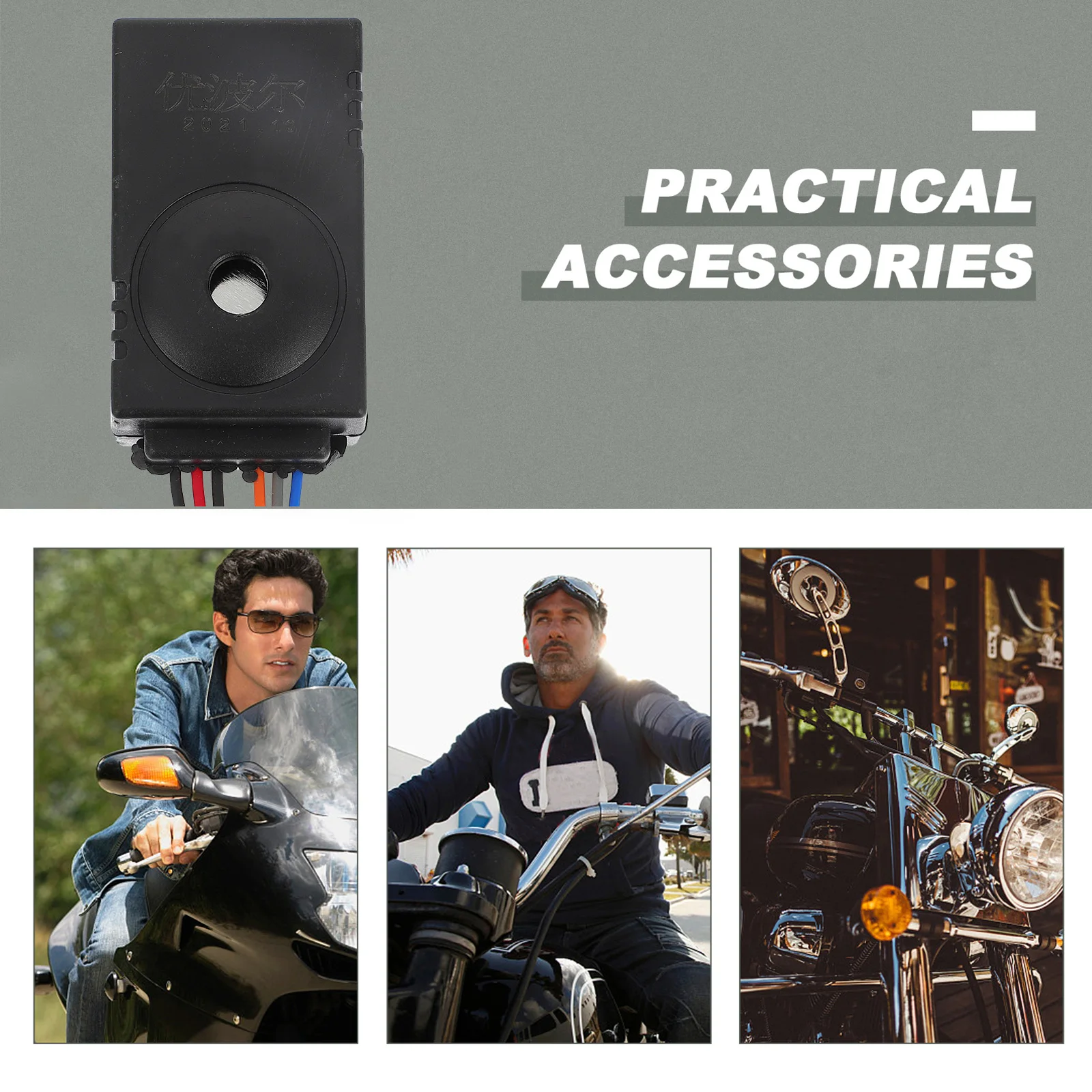 

Electric Vehicle Anti-theft Device 48-60V Scooter Alarm System 120M Sensing Free Start Security