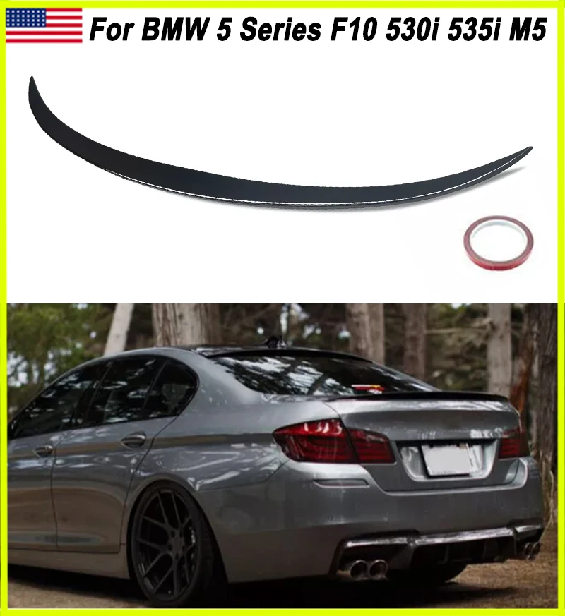 

Rear Tail Wings For 2010-2016 BMW F10 5 Series 535i 528i M5 Trunk Rear Spoiler Wing Glossy Black