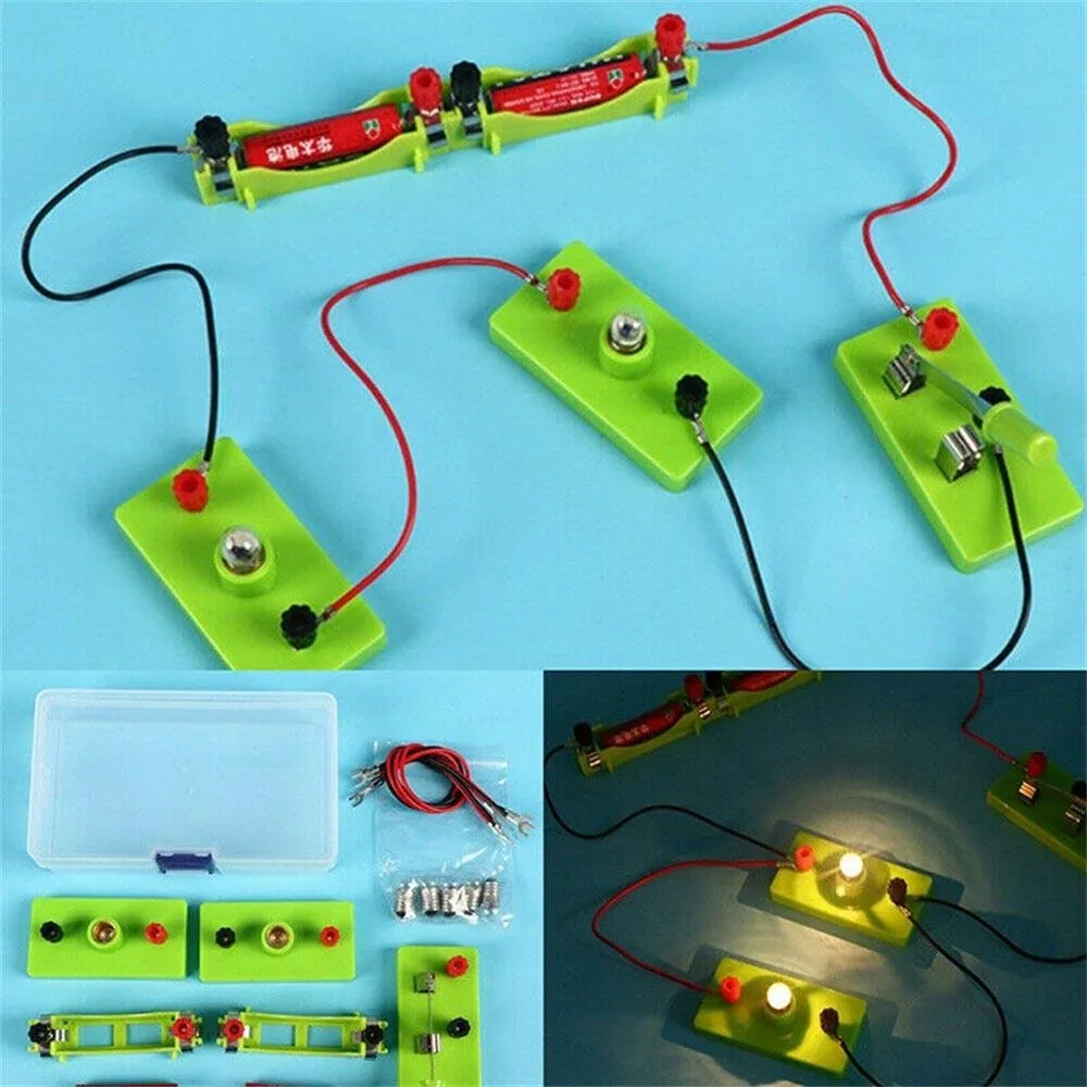 STEM Experiment Electricity Learning Kit Electric Circuit Experiment Basic Circuit Montessori Learning Experiment Set