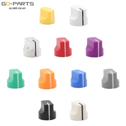 16x14.5mm Plastic Set Pointer Knobs For Guitar BASS AMP Effect Pedal Box Radio Cabinet Speaker 6.4mm Brass Hole