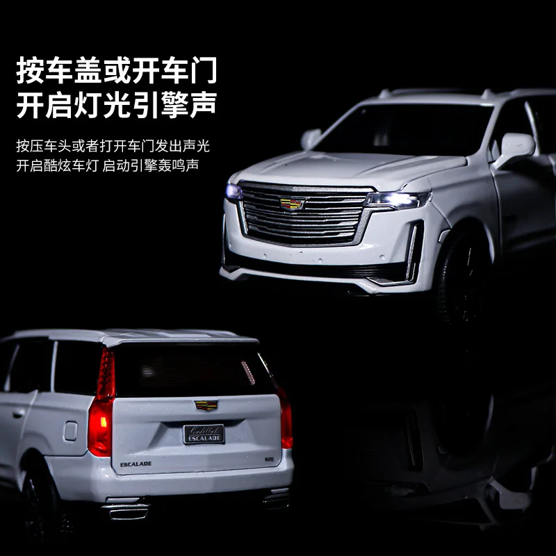 1:32 Scale Cadillac Escalade Diecast Alloy Pull Back Car Collectable Toy Gifts for Children