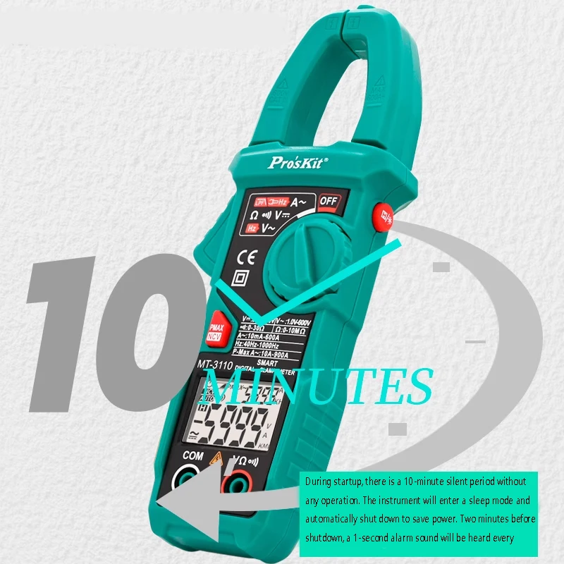 Pro'skit MT-3110 AC DC Current Digital Clamp Meter True RMS Pliers Ammeter Voltage Tester Frequency VFC Capacitance Meter TOOL