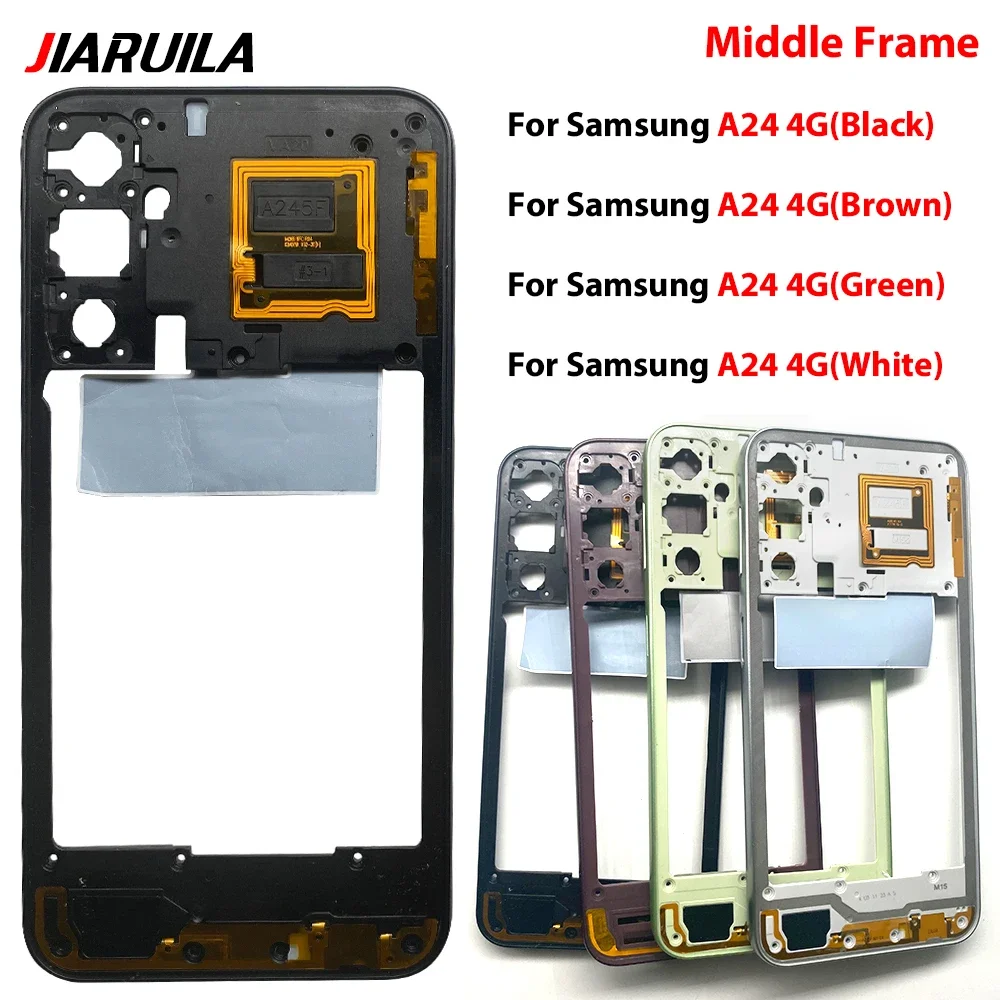 New Middle Frame For Samsung A06 5G/A16 5G/A24 4G Door Housing Bezel Repair Parts