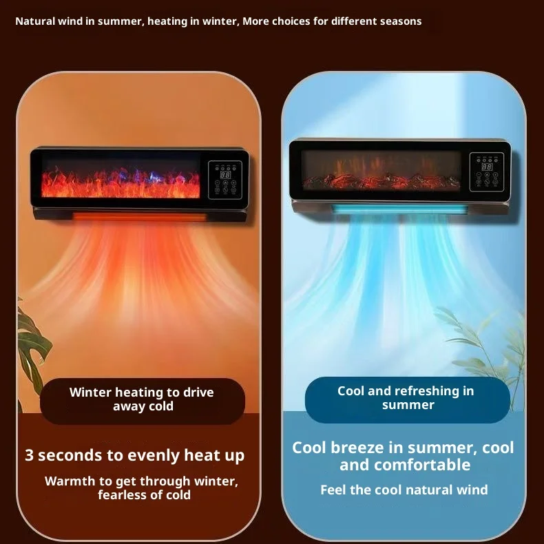Electric Infrared Convector Heater Fast Halogen Wall-Mounted for Living Room Bathroom New Waterproof Design