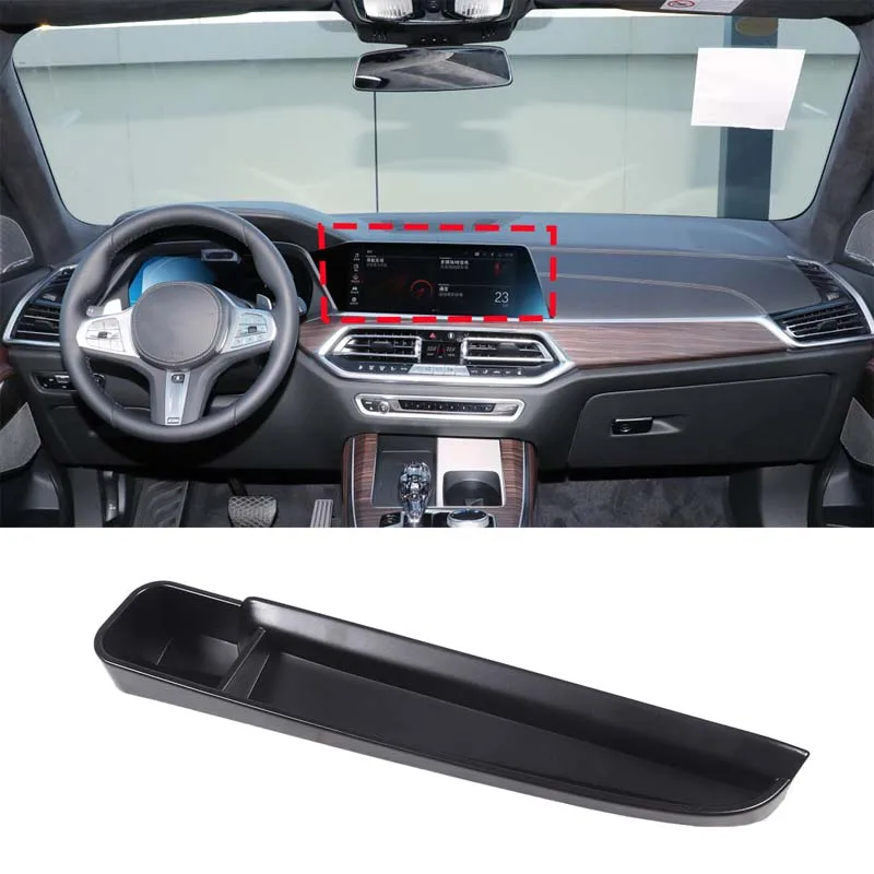 

For 2019-2022 BMW X5 G05 X6 G06 X7 G07 ABS black car styling car navigation rear storage box car interior accessories