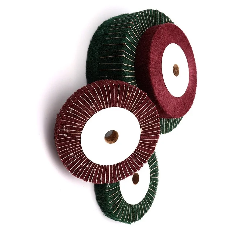 150/200/250/300mm Non-woven Flap Brush Polishing Wheel Metal Woodworking 25 Bore Polishing Wheel