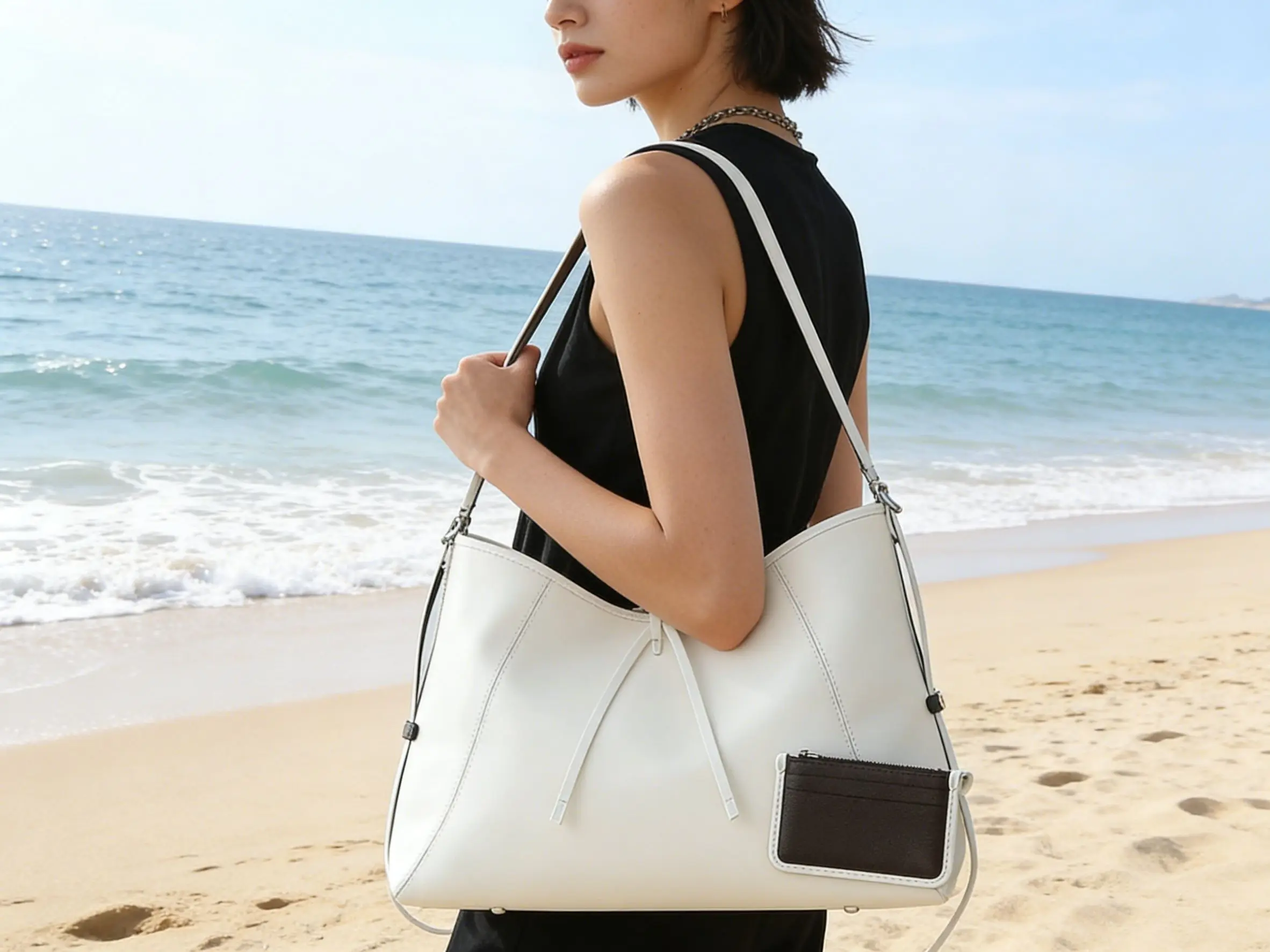 

Design Tote Bag New Handbag Women's Single Shoulder Crossbody Bag Large Capacity Soft Leather Commuter Bag