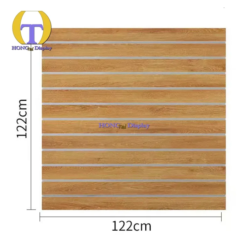 

Custom.High Quality Modern Design Slotted Wooden Slatwall for Supermarket Retail Shop Display