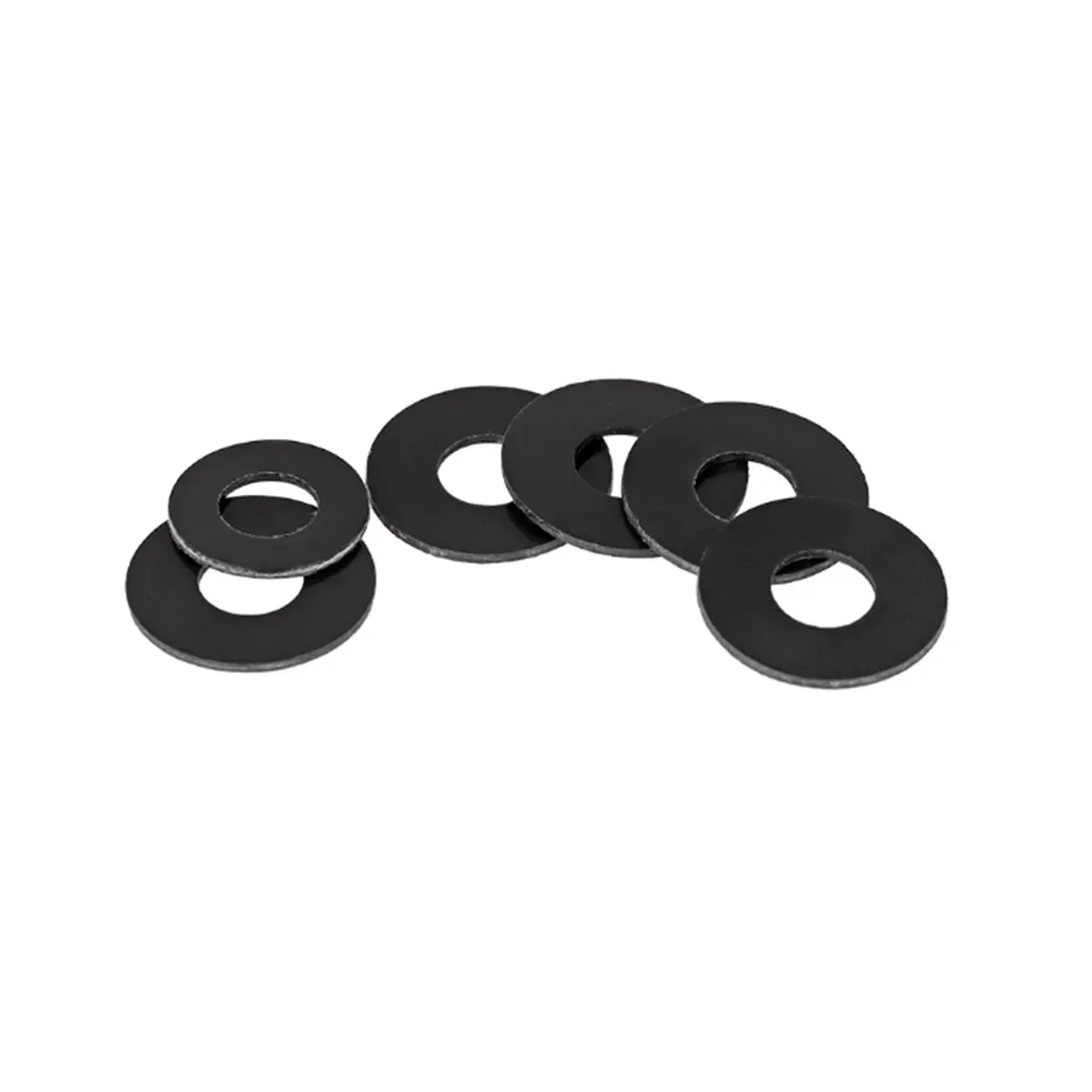 Black POM Steel Flat Washer High-Strength Hard Plastics Insulation Gasket M2M3M4M5M6M8M10