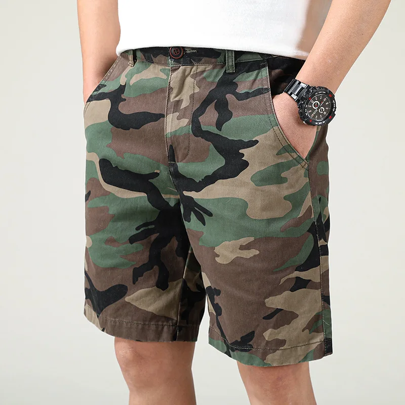 Summer New Men's Thin Loose Casual Versatile Pants Wholesale Wear-Resistant Camouflage Workwear Sports Men's Shorts