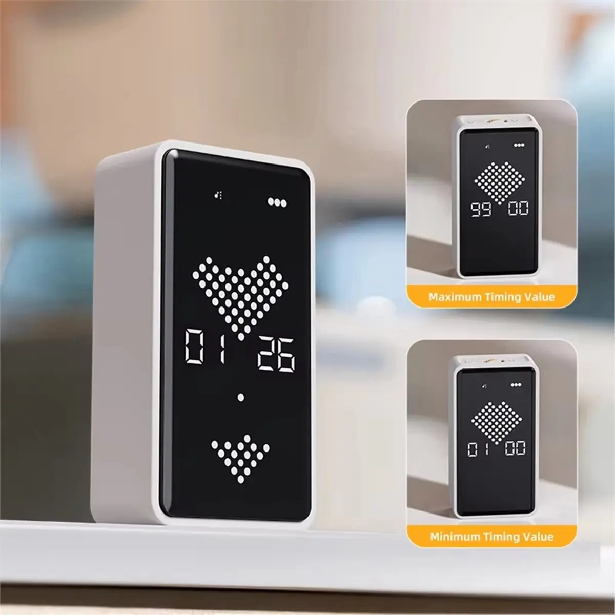 2026 New Portable LED Kitchen Timer Digital Countdown Alarm Clock Manual Time Management Tool for Cooking, Learning Reminder