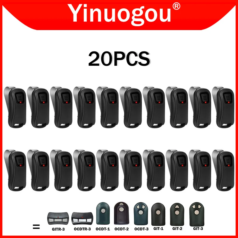 20PCS GENIE G1T-BX Remote Control 390MHz For GENIE GIT-1 GIT-2 GIT-3 GITR-3 OCDT-1 OCDT-2 OCDT-3 OCDTR-3 Garage Door Opener Gate