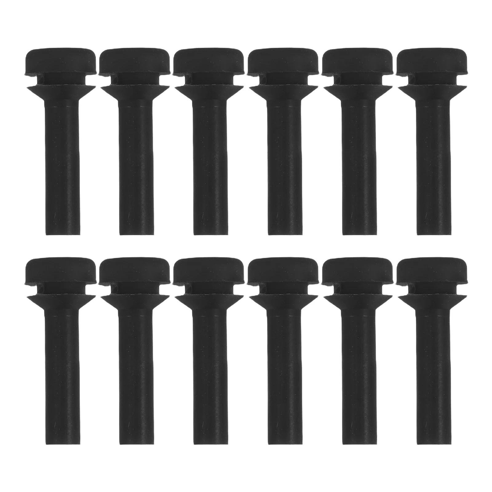 12 Pcs Liquid Grout Rubber Foot Pads Leak Gas Stove Feet Parts for Black Replacements