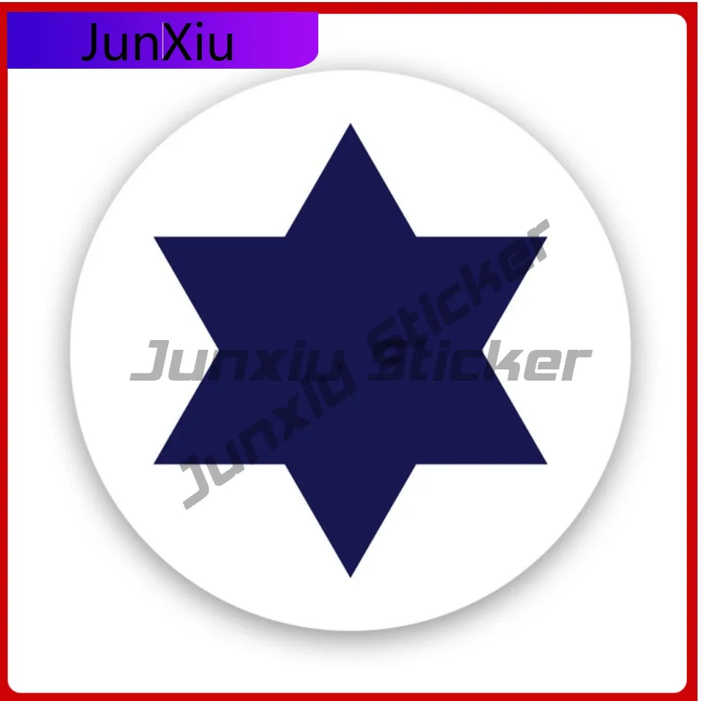 

Israeli Air Force Roundel Sticker Uv Protected Decals Auto Decor Car Sticker Vinyl Decal Die Cut Sun Protection Waterproof
