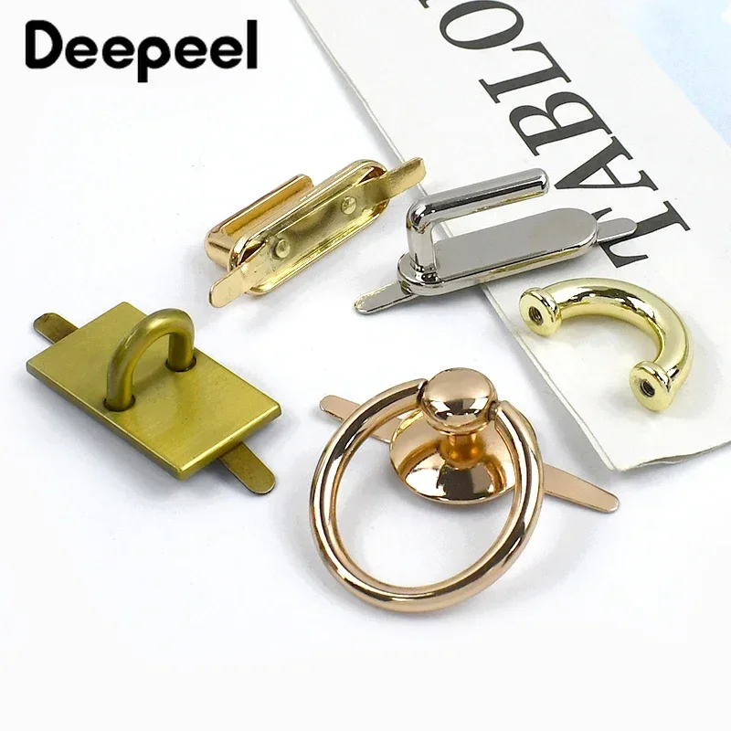 2/4/10Pcs Metal Ring Buckle  Bag Side Clip Clasp for Handbags Handle Strap Arch Bridge Connector Hook DIY Hardware Accessories