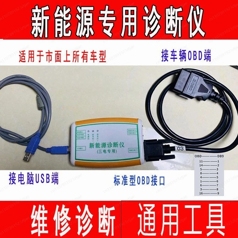 New energy vehicle diagnostic tool, new energy vehicle can card