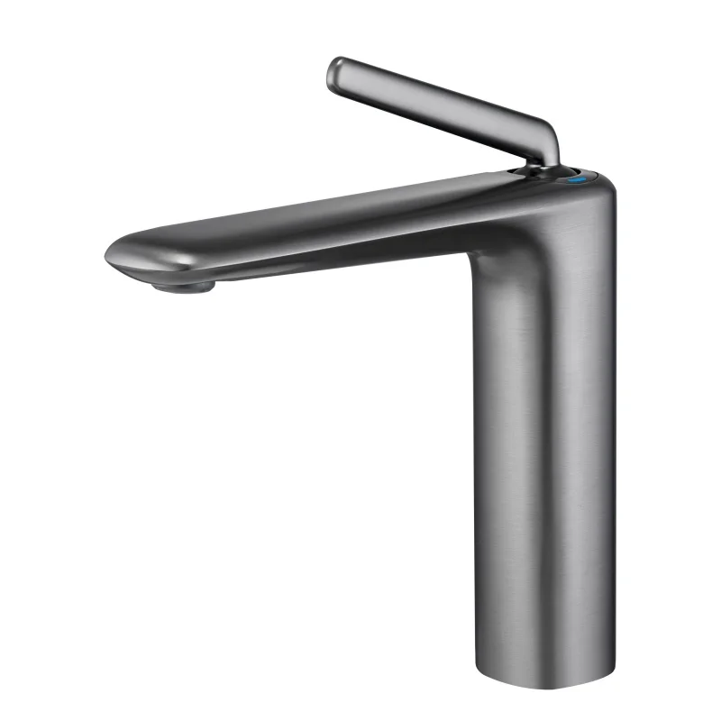 

Gun gray undercounter basin bathroom cabinet faucet bathroom all copper hot and cold water faucet