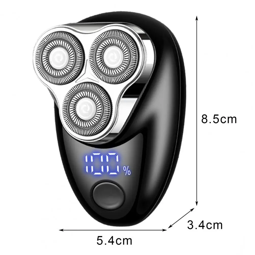 

Electric Men Shaver Portable Usb Shaver Portable Usb Rechargeable Men's Electric Shaver with Digital Display Mini Travel Rotary