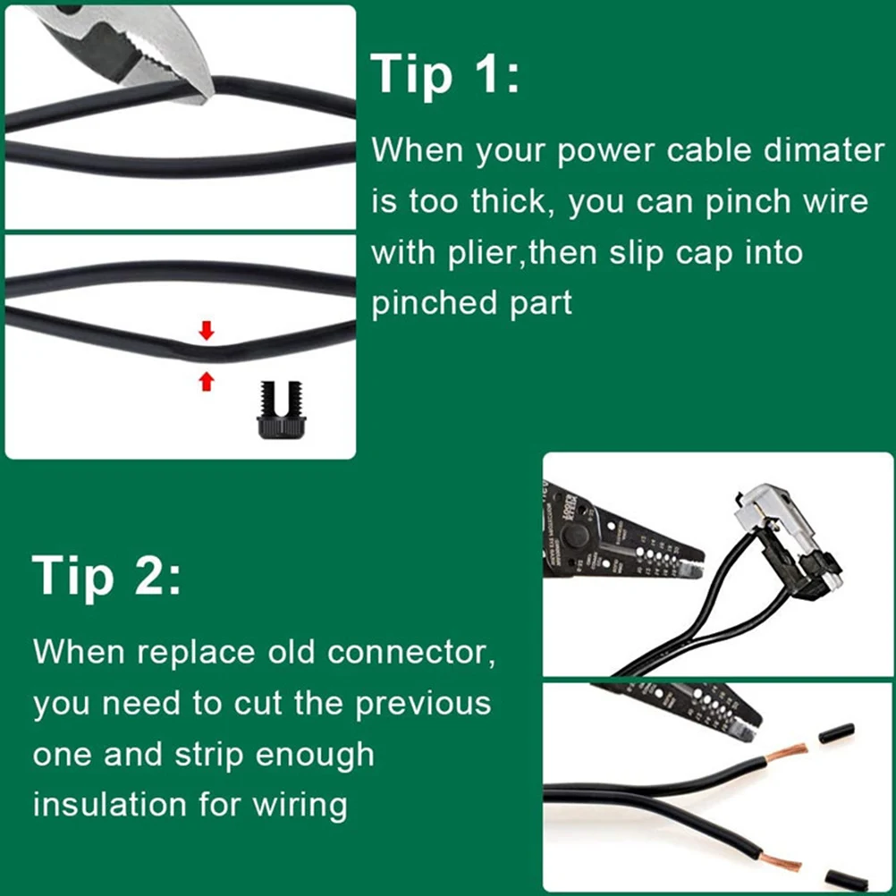 

4pcs Low Voltage Wire Connector Waterproof Nylon Landscape Lighting Connectors For Garden Yard Pathway Driveway Easy Install No