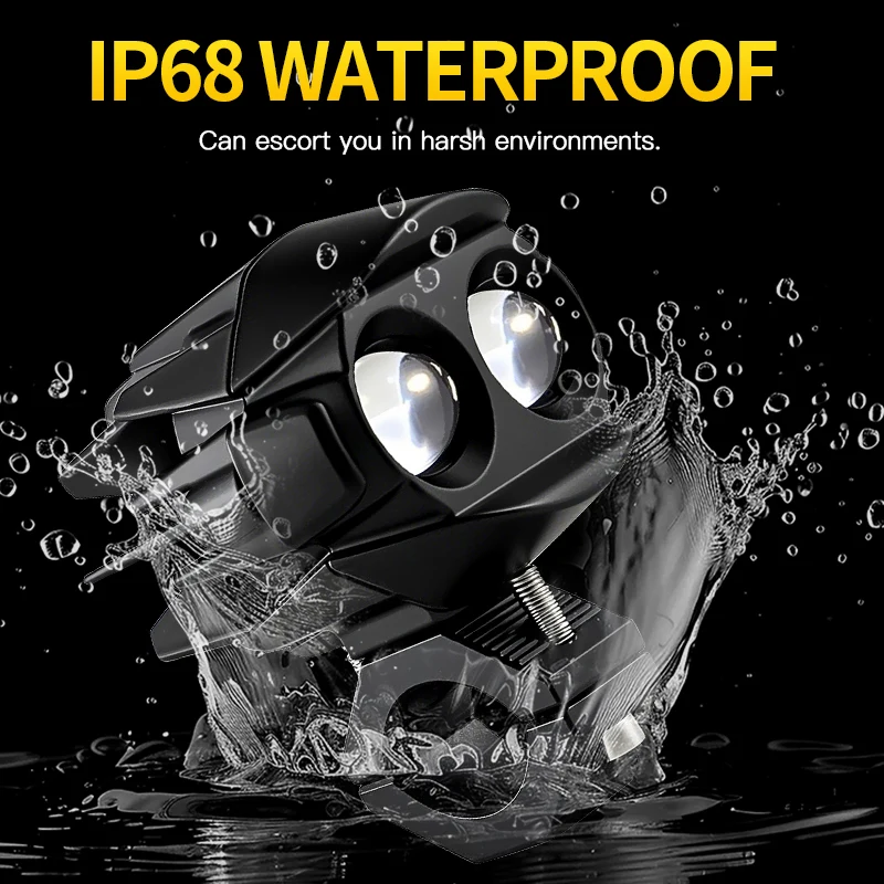 

Комплект универсальных светодиодных противотуманных фар для мотоциклов, двухцветные прожекторы для GAS GAS EX350 F/EX450 F/MC-E 3/MC-E 5/MC50/MC65