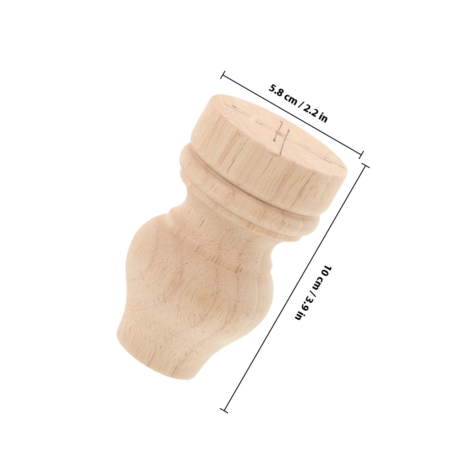 Gambe per mobili in legno massello per armadietto, divano, tavolo, sedia, letto, robusto piedino decorativo in legno, gamba di ricambio antiscivolo